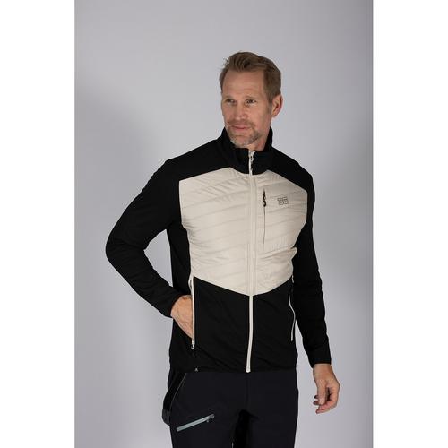 Rückansicht von Maul Sport GORE-TEX Piz Kesch Ultra Hybrid Stepp Funktionsjacke Herren Beige8021
