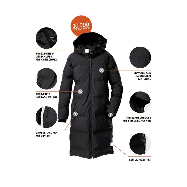 KILLTEC KILLTEC KOW 237 GRLS QLTD CT Funktionsjacke Kinder - Schwarz0110 - 4 | SportScheck