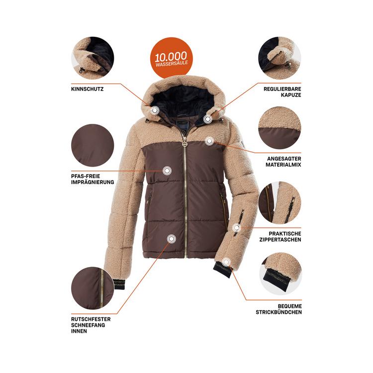 KILLTEC KILLTEC KSW 111 WMN SKI QLTD JCKT Skijacke Damen - Dunkelbraun - 3 | SportScheck