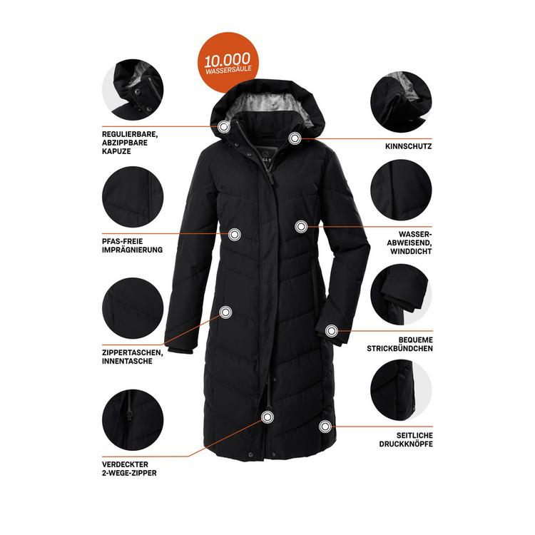 G.I.G.A. DX by killtec G.I.G.A. DX by killtec GW 61 WMN QLTD CT Funktionsmantel Damen - Schwarz0110 - 3 | SportScheck