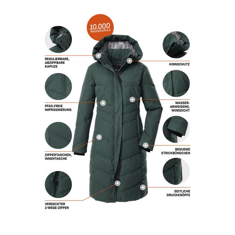 G.I.G.A. DX by killtec G.I.G.A. DX by killtec GW 61 WMN QLTD CT Funktionsmantel Damen - Gr&uuml;n2069 - 3 | SportScheck