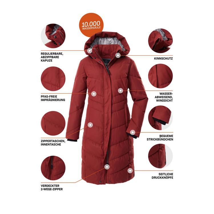 G.I.G.A. DX by killtec G.I.G.A. DX by killtec GW 61 WMN QLTD CT Funktionsmantel Damen - Rot4530 - 5 | SportScheck