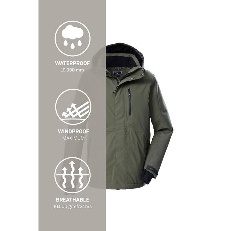 KILLTEC KILLTEC KOW 89 MN JCKT Funktionsjacke Herren - Oliv - 5 | SportScheck