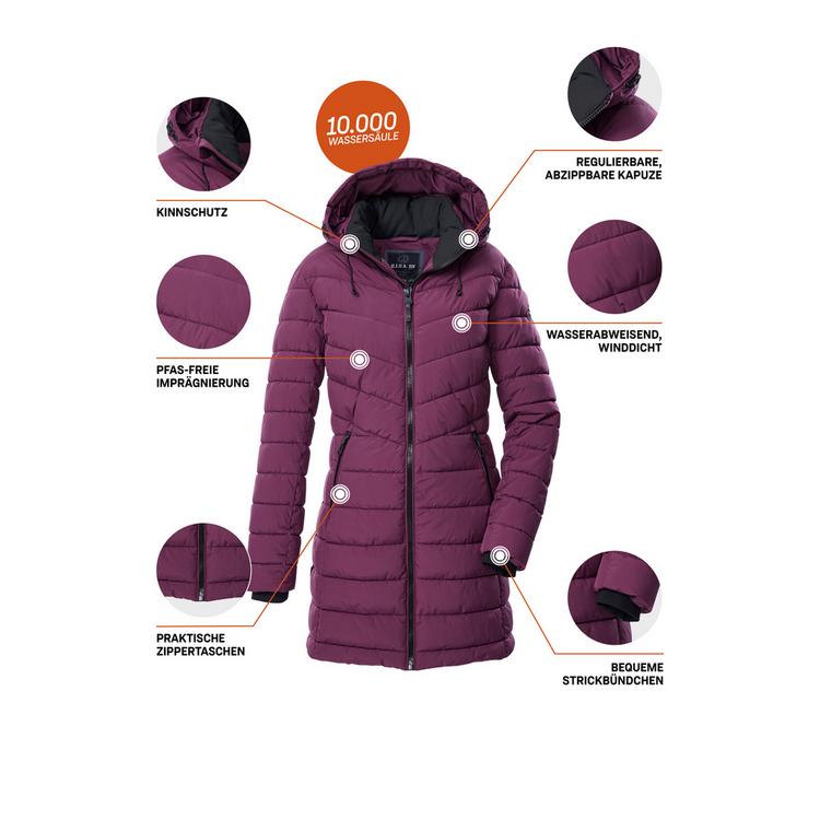 G.I.G.A. DX by killtec G.I.G.A. DX by killtec GW 74 WMN QLTD PRK Funktionsmantel Damen - Violett3910 - 4 | SportScheck