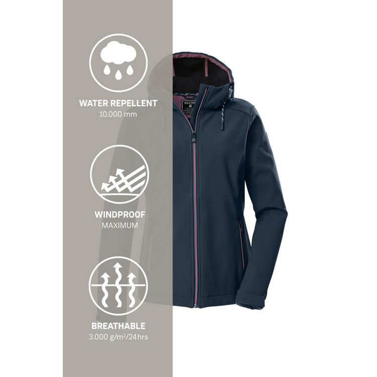 KILLTEC KILLTEC KOW 8 WMN SFTSHLL JCKT Softshelljacke Damen - Blau3023 - 4 | SportScheck