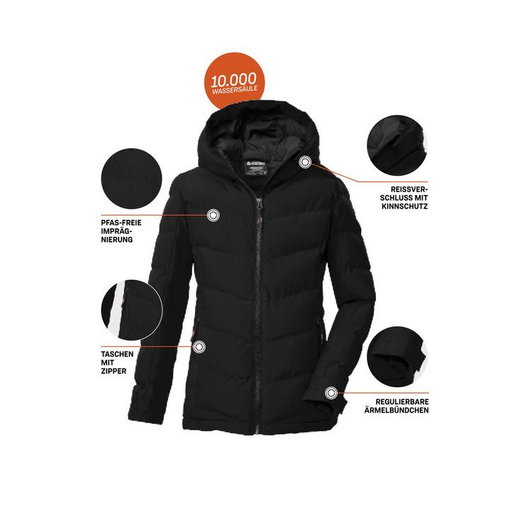 KILLTEC KILLTEC KOW 220 GRLS QLTD JCKT Softshelljacke Kinder - Schwarz0110 - 3 | SportScheck