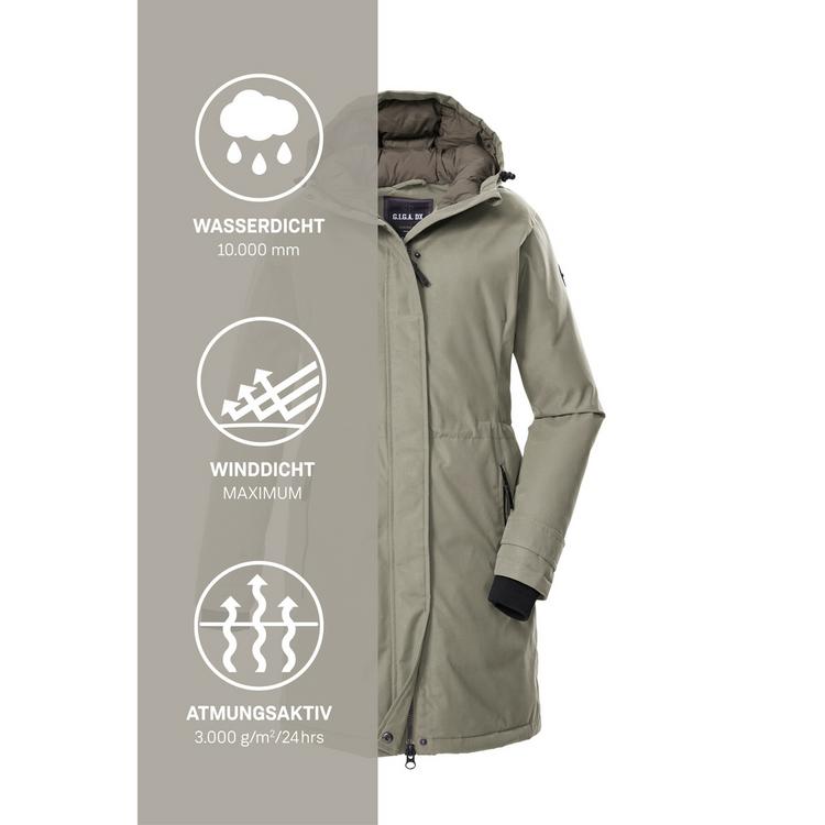 G.I.G.A. DX by killtec G.I.G.A. DX by killtec GW 22 WMN PRK Funktionsmantel Damen - Oliv1012 - 4 | SportScheck