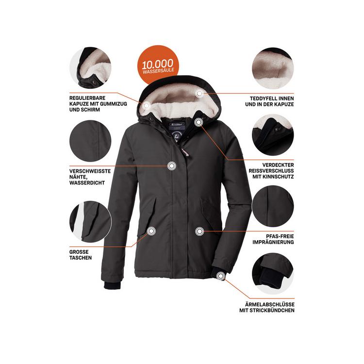 KILLTEC KILLTEC KOW 235 GRLS JCKT Softshelljacke Kinder - Steingrau071 - 4 | SportScheck