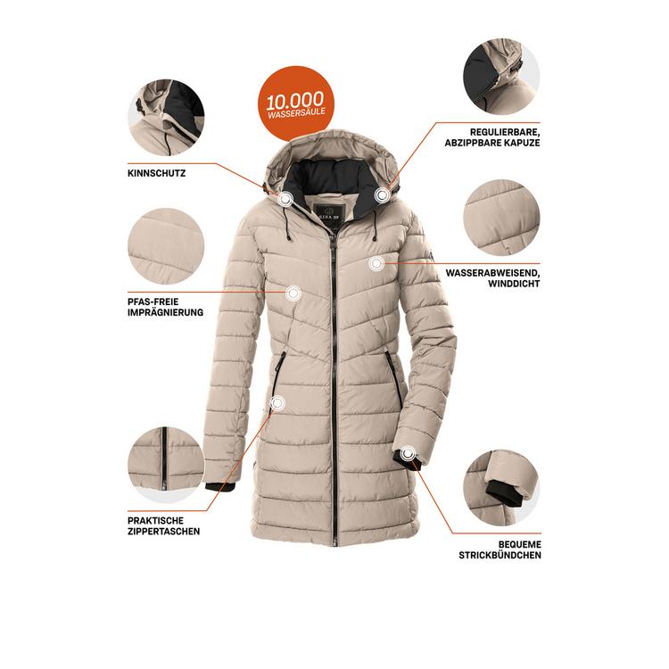 G.I.G.A. DX by killtec G.I.G.A. DX by killtec GW 74 WMN QLTD PRK Funktionsmantel Damen - Beige8017 - 3 | SportScheck
