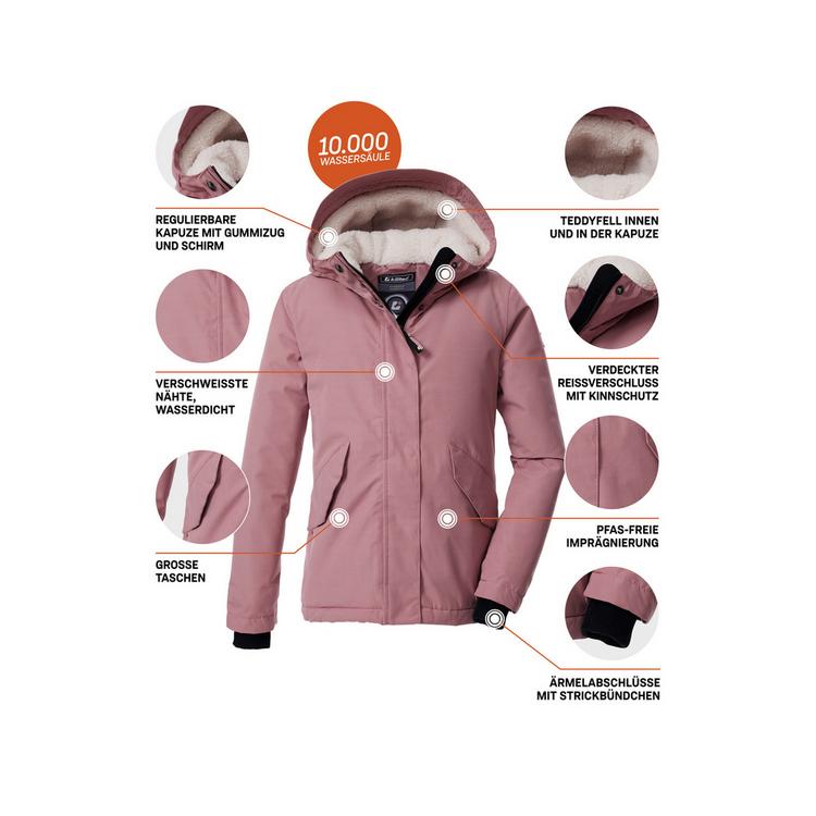 KILLTEC KILLTEC KOW 235 GRLS JCKT Softshelljacke Kinder - Rose4015 - 3 | SportScheck