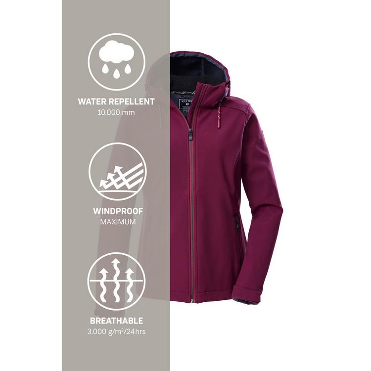KILLTEC KILLTEC KOW 8 WMN SFTSHLL JCKT Softshelljacke Damen - Rose4010 - 4 | SportScheck