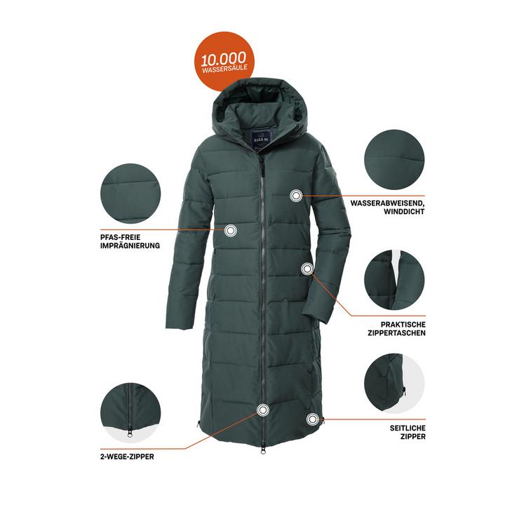 G.I.G.A. DX by killtec G.I.G.A. DX by killtec GW 88 WMN QLTD CT Funktionsmantel Damen - Gr&uuml;n2069 - 4 | SportScheck