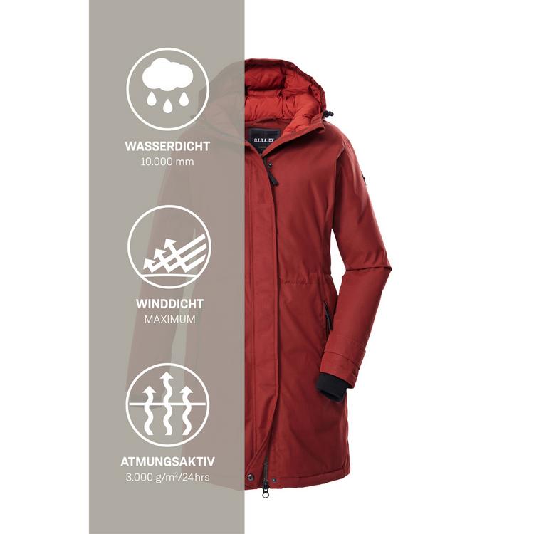 G.I.G.A. DX by killtec G.I.G.A. DX by killtec GW 22 WMN PRK Funktionsmantel Damen - Rot4530 - 4 | SportScheck