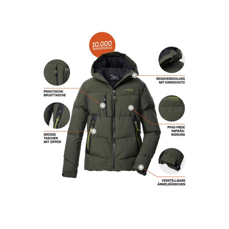 KILLTEC KILLTEC KOW 239 BYS QLTD JCKT Softshelljacke Kinder - Dunkeloliv111 - 3 | SportScheck