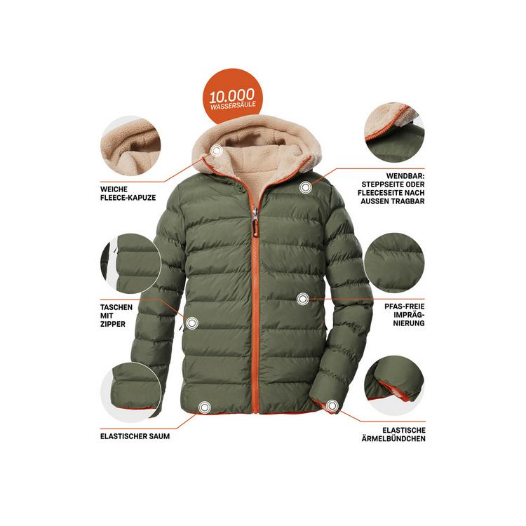 KILLTEC KILLTEC KOW 231 BYS JCKT Fleecejacke Kinder - Oliv101 - 5 | SportScheck