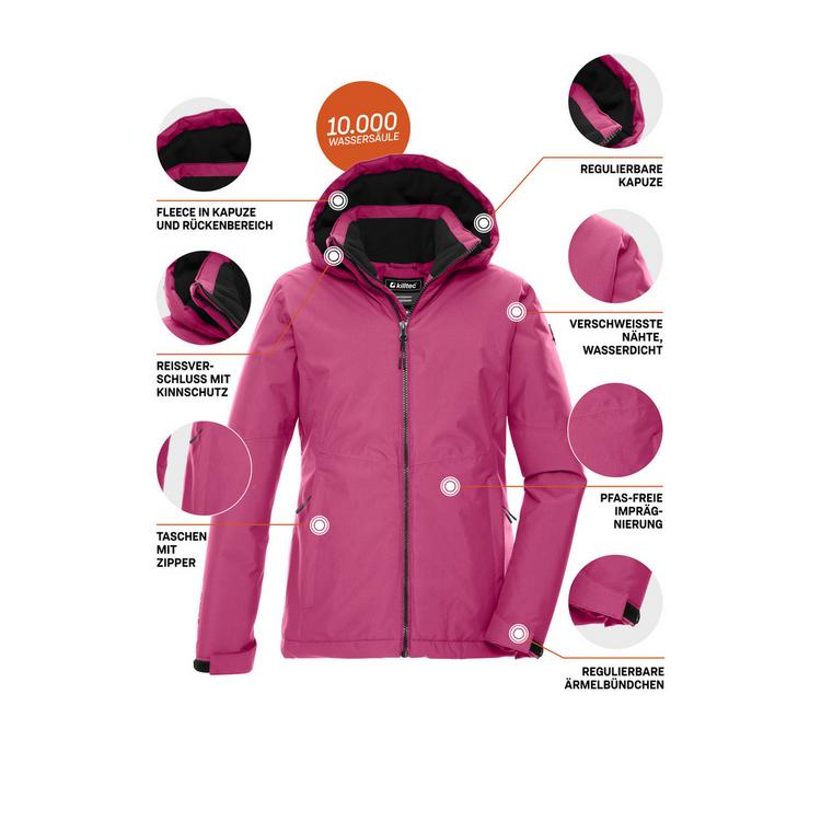 KILLTEC KILLTEC KOW 217 GRLS JCKT Softshelljacke Kinder - Rose4034 - 3 | SportScheck