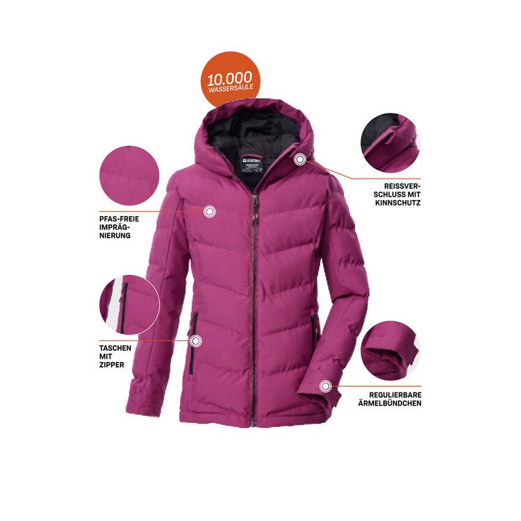 KILLTEC KILLTEC KOW 220 GRLS QLTD JCKT Softshelljacke Kinder - Rose4034 - 3 | SportScheck