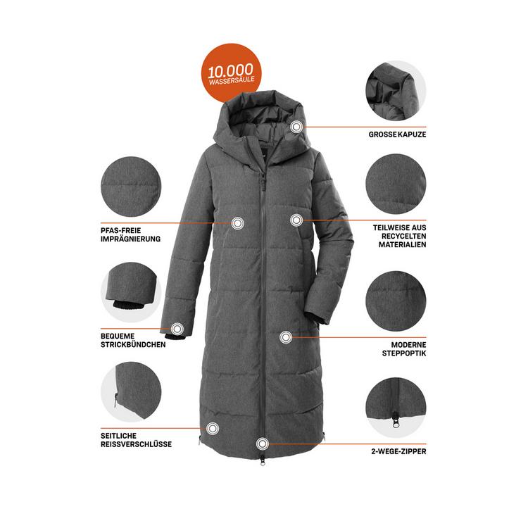 G.I.G.A. DX by killtec G.I.G.A. DX by killtec GW 17 WMN QLTD CT Funktionsmantel Damen - Grau0624 - 4 | SportScheck