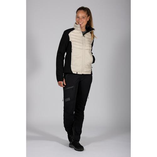 Rückansicht von Maul Sport Fügen Ultra Hybrid Thermojac Softshelljacke Damen Beige8021