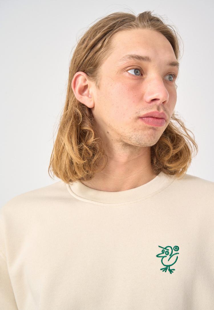 Cleptomanicx Cleptomanicx Sketch Gull Longsweat Herren - Raw Undyed - 2 | SportScheck