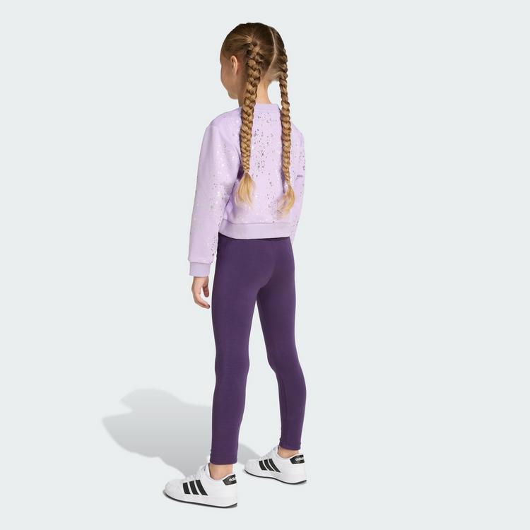 adidas adidas Little Girls Everyday Glam Set Kinder Trainingsanzug Kinder - Powder Plum / Silver Metallic - 1 | SportScheck