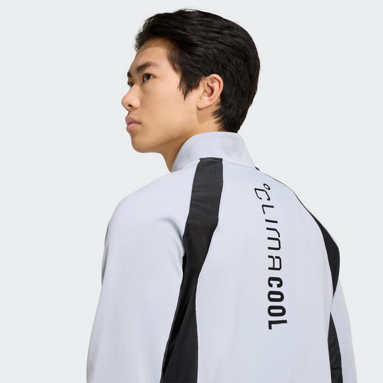 adidas adidas Tech Apparel 1/4 Rei&szlig;verschluss Funktionssweatshirt Herren - Halo Silver - 0 | SportScheck