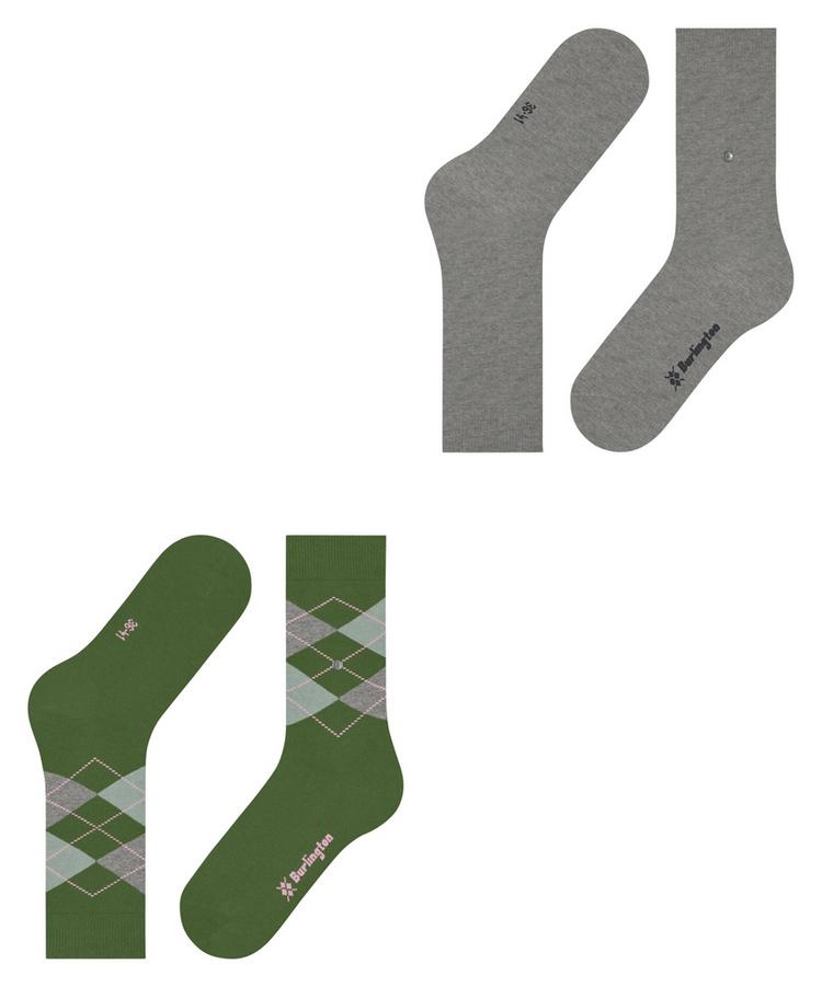 Burlington Burlington Everyday Mix SO 2-Pack Socken Damen - fir green (7656) - 2 | SportScheck