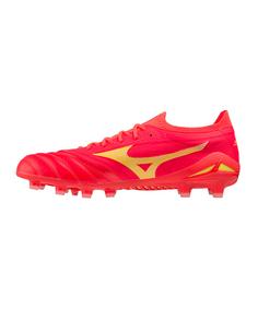 Rückansicht von Mizuno Morelia Neo IV Elite FG Charge Fu&szlig;ballschuhe rotgelbrot