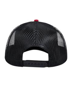 Rückansicht von JAKO Club Cap Laufmütze rotschwarz