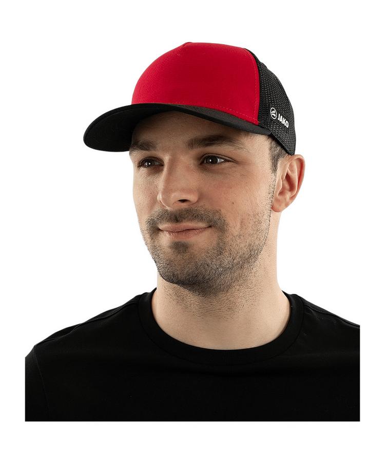 JAKO JAKO Club Cap Laufm&uuml;tze - rotschwarz - 0 | SportScheck
