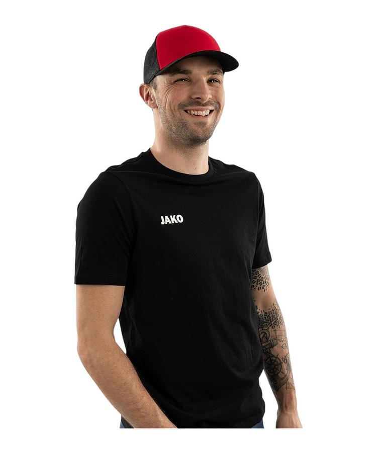 JAKO JAKO Club Cap Laufm&uuml;tze - rotschwarz - 2 | SportScheck