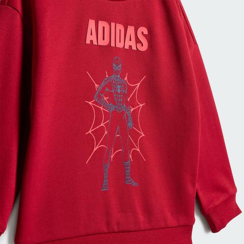 Rückansicht von adidas ADIDAS MARVEL SPIDER-MAN JOGGER Trainingsanzug Kinder Active Maroon / Off White