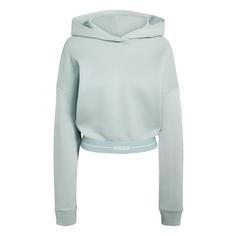 adidas Hyperglam Cropped Hoodie Hoodie Damen Wonder Sage