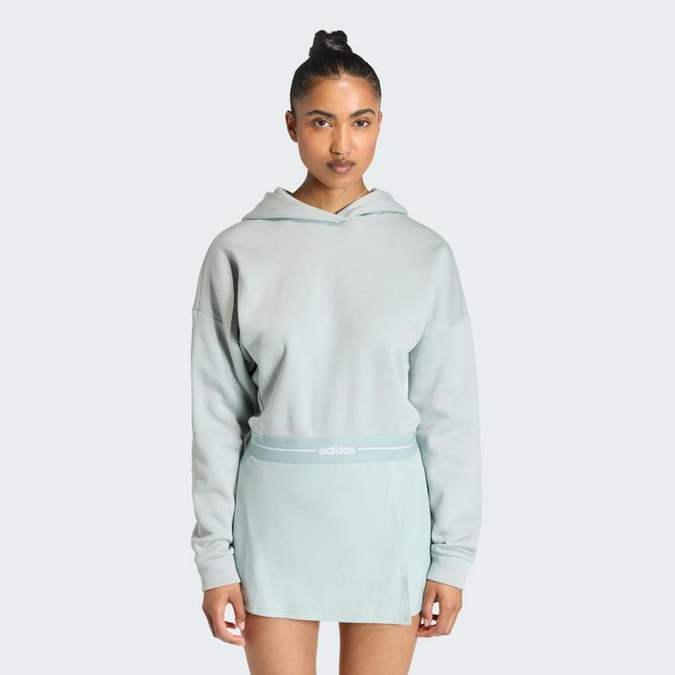 adidas adidas Hyperglam Cropped Hoodie Hoodie Damen - Wonder Sage - 0 | SportScheck