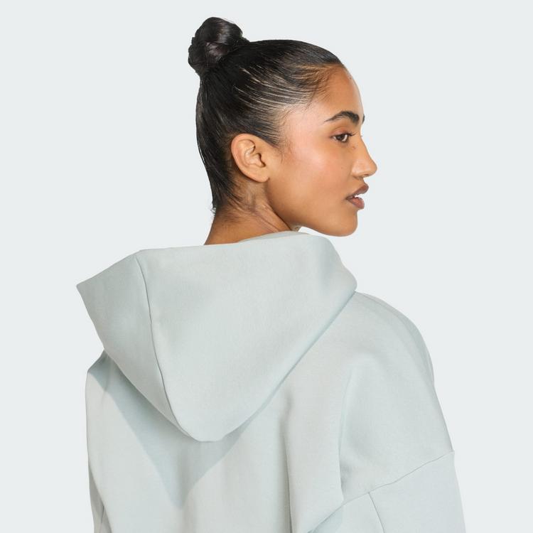 adidas adidas Hyperglam Cropped Hoodie Hoodie Damen - Wonder Sage - 1 | SportScheck