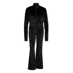 adidas Glam Velvet Trainingsanzug Trainingsanzug Damen Black