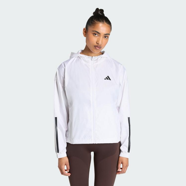 adidas adidas Hyperglam 3-Streifen Windbreaker Windbreaker Damen - White - 0 | SportScheck