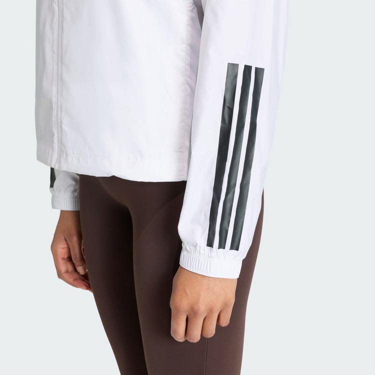 adidas adidas Hyperglam 3-Streifen Windbreaker Windbreaker Damen - White - 1 | SportScheck