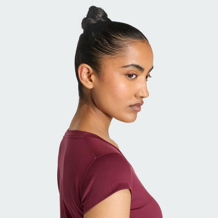 adidas adidas Hyperglam Baby T-Shirt Funktionsshirt Damen - Maroon - 1 | SportScheck