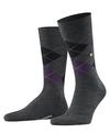 Burlington Edinburgh Socken Herren - asphalt mel. (3183)