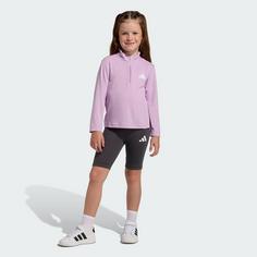Rückansicht von adidas All Sports Favourite Sports Kids Set Trainingsanzug Kinder Active Purple / Ice Lavender / White