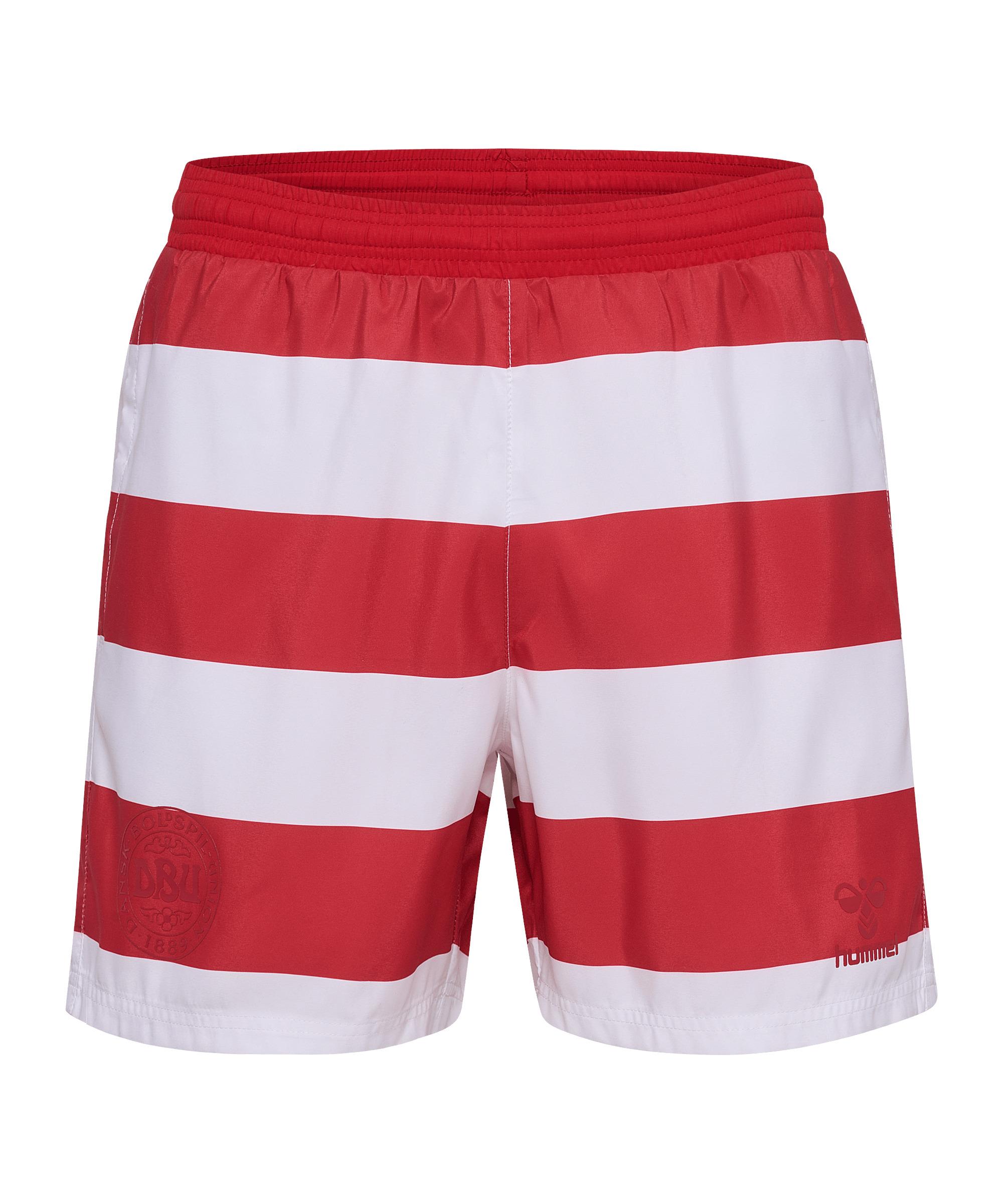 hummel DBU Fan Pattern Bade 2024 Badehose Sweathose Herren - rot