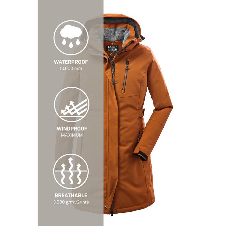 KILLTEC KILLTEC KOW 165 Funktionsmantel Damen - Gelb - 4 | SportScheck