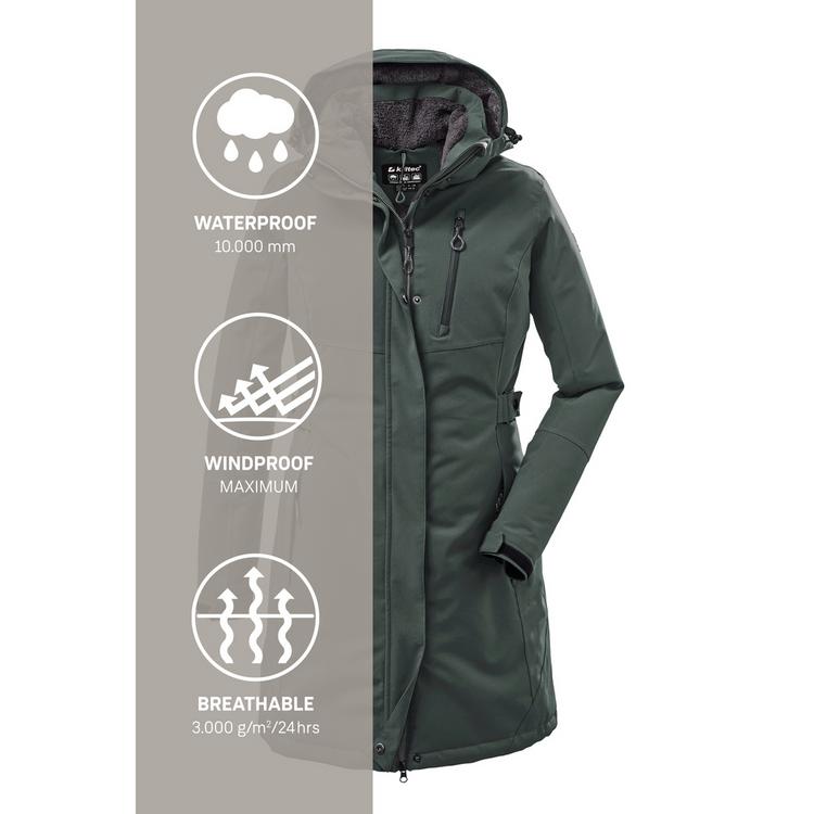 KILLTEC KILLTEC KOW 165 Funktionsmantel Damen - Gr&uuml;n2069 - 2 | SportScheck