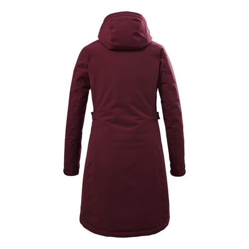 Rückansicht von KILLTEC KOW 165 Funktionsmantel Damen Bordeaux