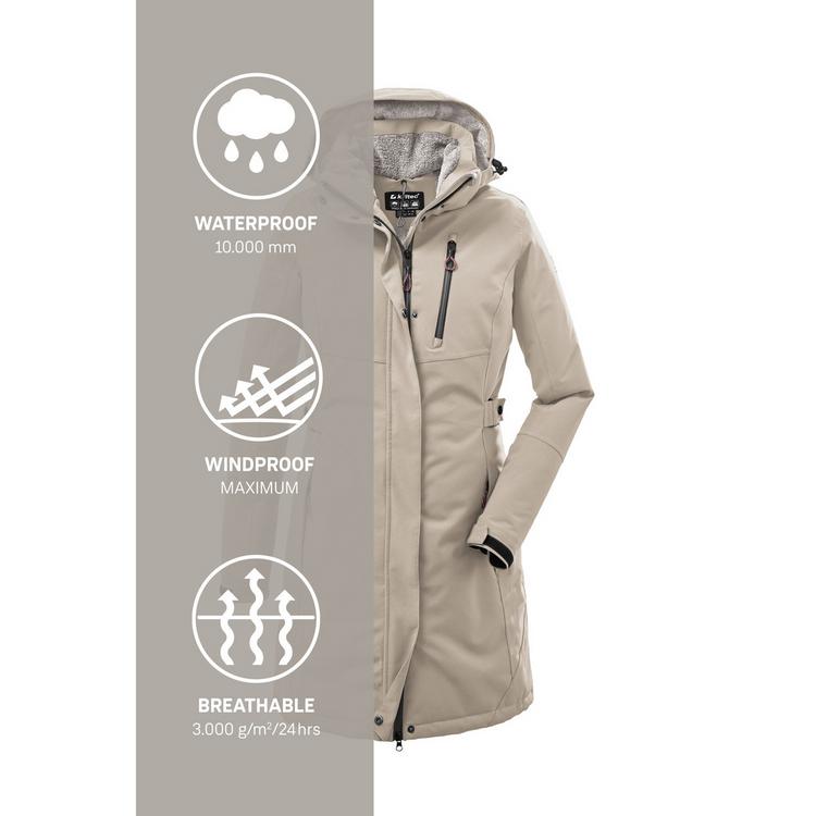 KILLTEC KILLTEC KOW 165 Funktionsmantel Damen - Grau0648 - 4 | SportScheck