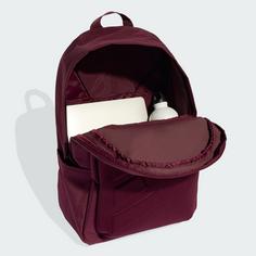 Rückansicht von adidas Rucksack Essentials Embossed Logo Rucksack Daypack Maroon