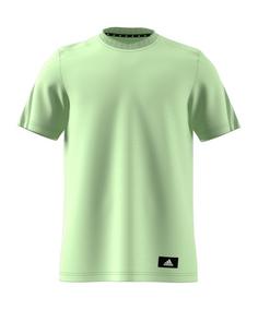 adidas 3 Stripes Future Icons T-Shirt Funktionsshirt Herren hellgruen