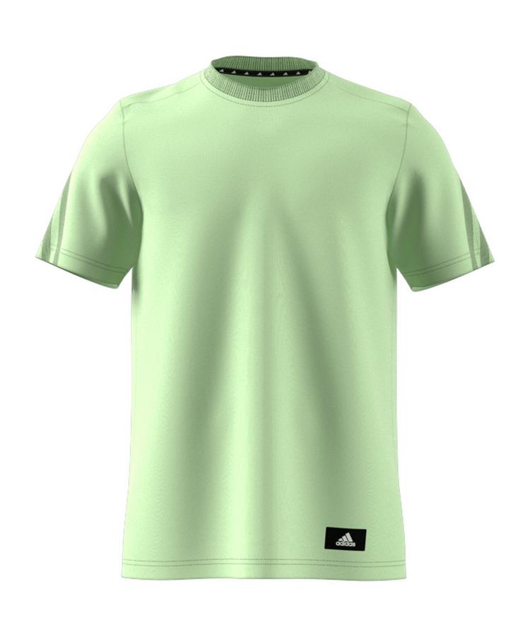 adidas adidas 3 Stripes Future Icons T-Shirt Funktionsshirt Herren - hellgruen - 0 | SportScheck
