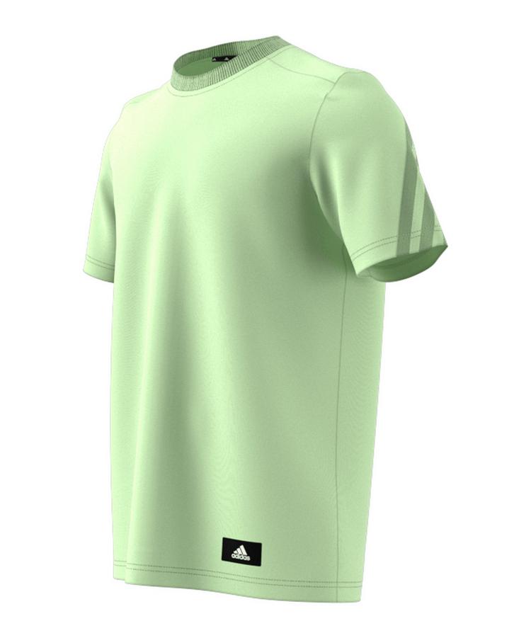 adidas adidas 3 Stripes Future Icons T-Shirt Funktionsshirt Herren - hellgruen - 2 | SportScheck